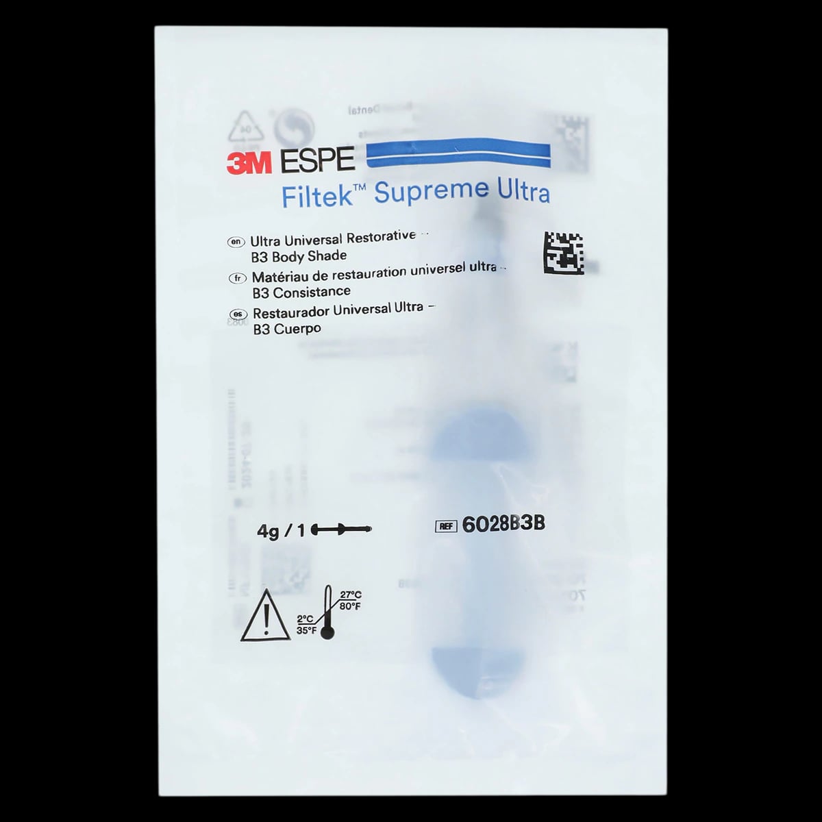 3M Filtek Supreme Ultra Universal Restorative, Syringe Refill, 4 g, Body Shade B3B, 6028B3B