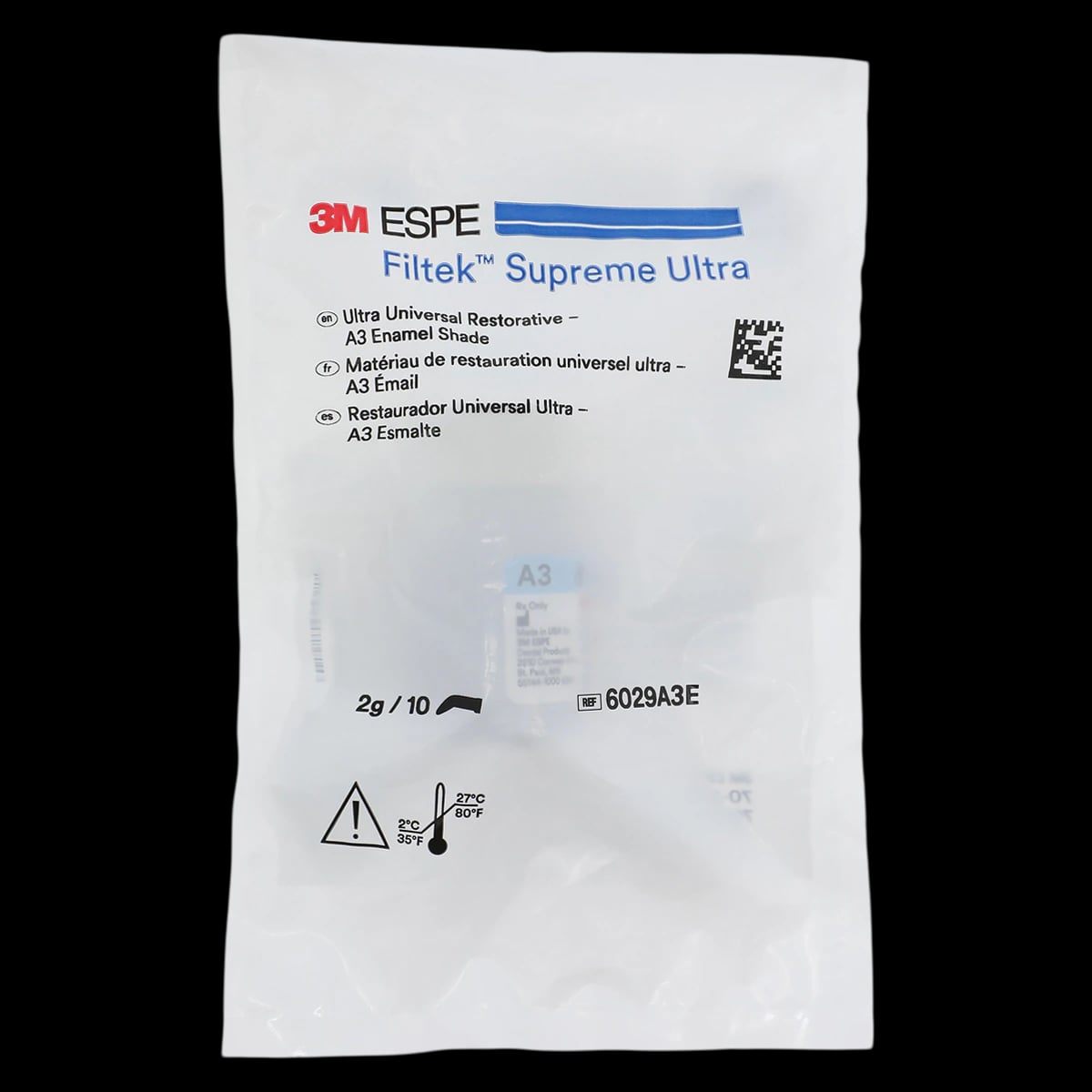 3M Filtek Supreme Ultra Universal Restorative Capsule Refill, A3 Enamel, 0.2 g, 10/Pk, 6029A3E