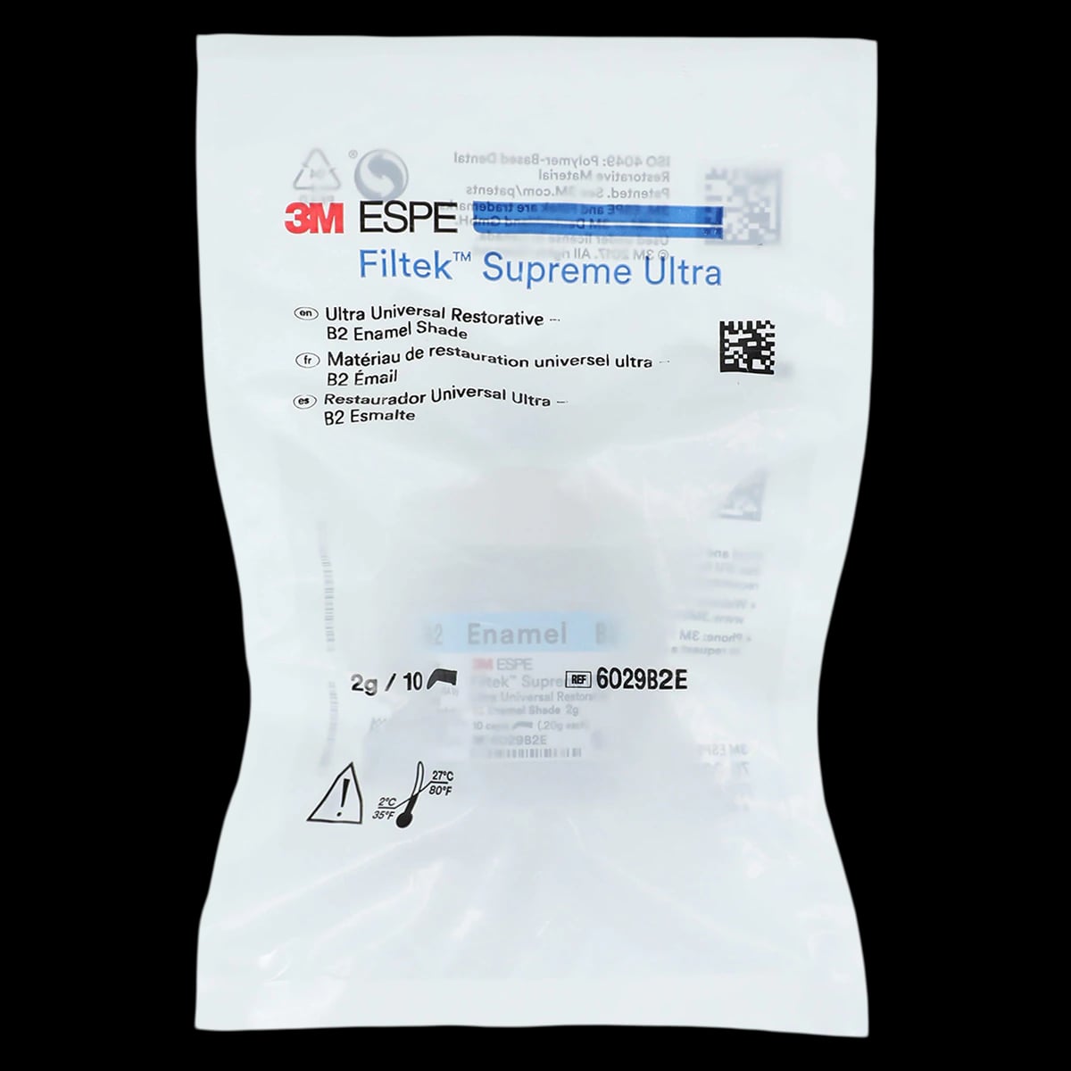 3M Filtek Supreme Ultra Universal Restorative, B2 Enamel, 0.2 g Capsules, 10/Pk, 6029B2E