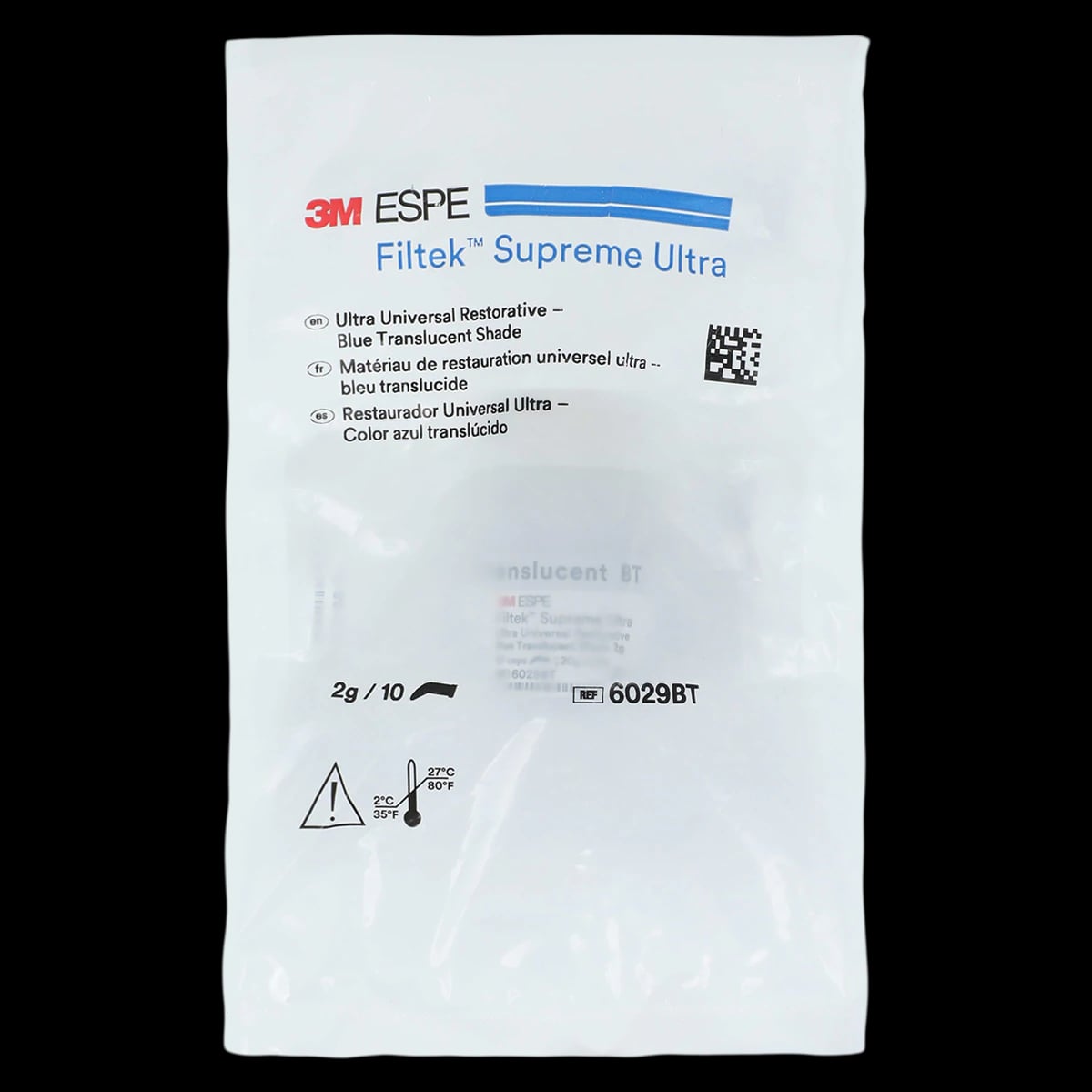 3M (Solventum) Filtek Supreme Ultra Universal Restorative, Blue Translucent, 0.2 g Capsules, 10/Pk, 6029BT