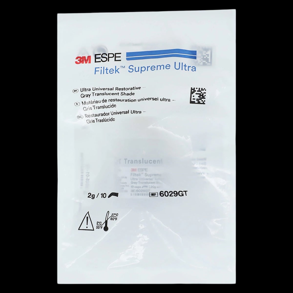 3M Filtek Supreme Ultra Universal Restorative, Grey Translucent, 0.2 g Capsules, 10/Pk, 6029GT