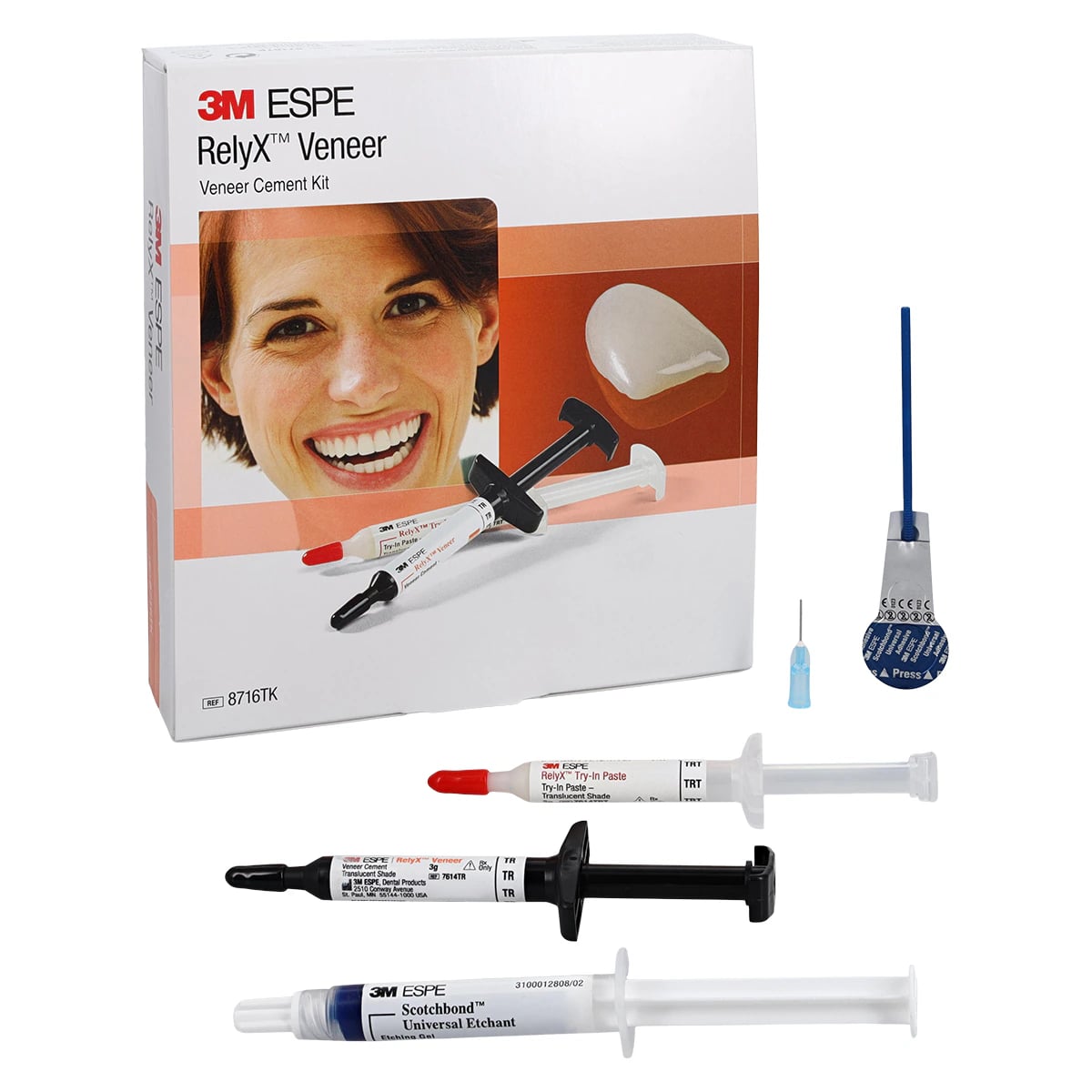 3M RelyX Veneer Cement Trial Kit, Translucent, 8716TK