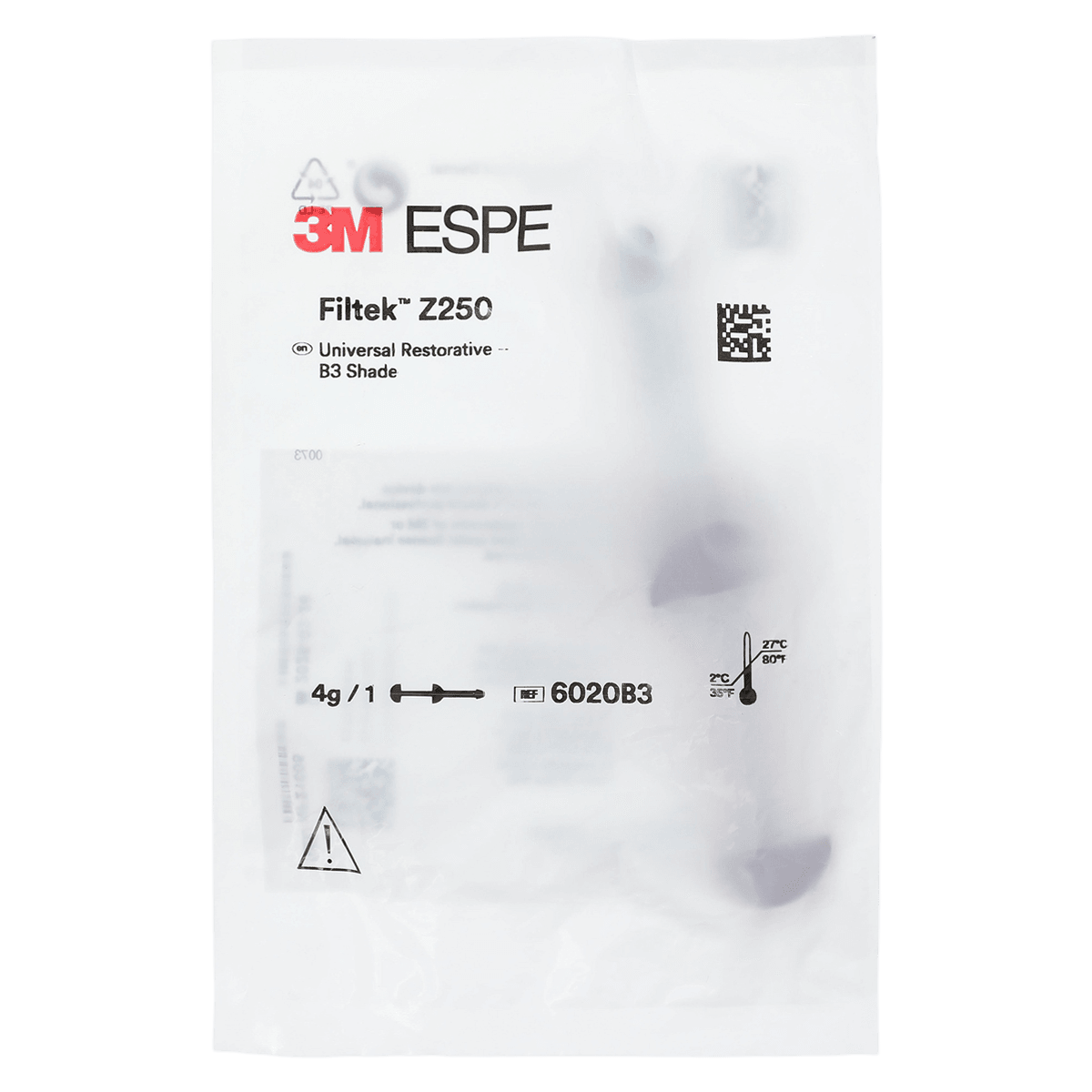 3M Filtek Z250 Universal Restorative Composite, Syringe Refill, 4g, Shade B3, 1/Pk, 6020B3