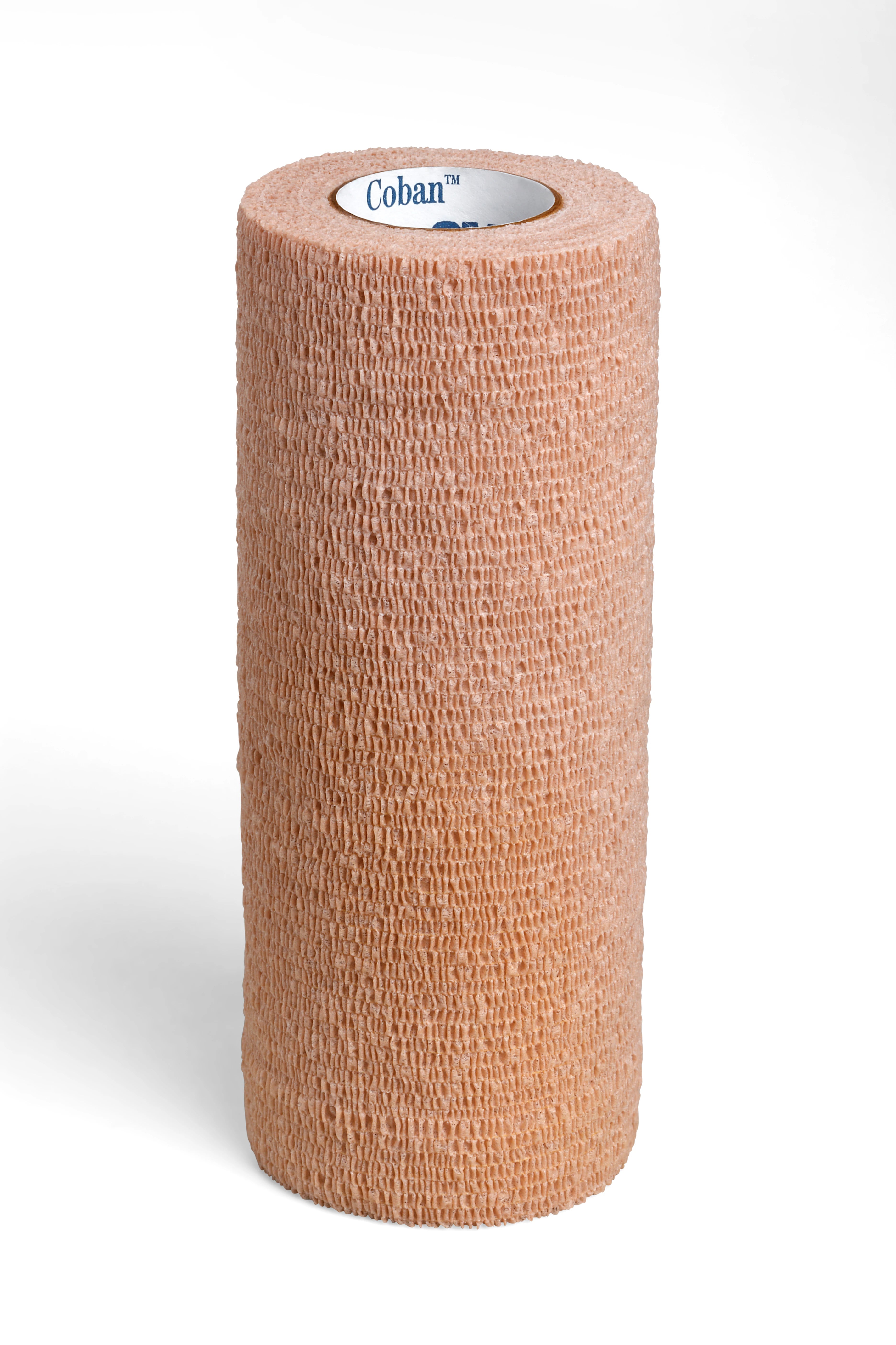 3M Coban Elastic Wrap Bandage, Latex, Non-Sterile, Tan, 6" x 5 yd, 12/Case