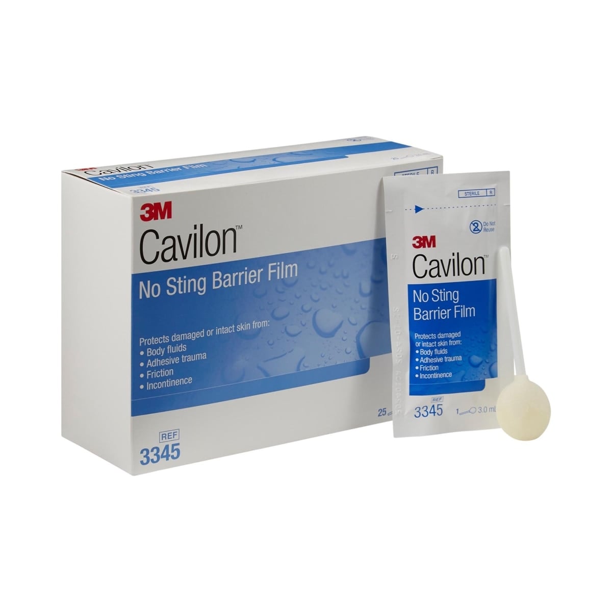 Cavilon No Sting Barrier Film, 3mL Wand, Transparent, 25/Box, 3345