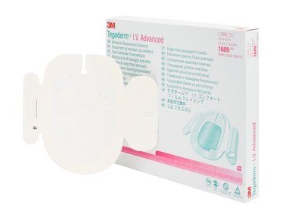 3M Tegaderm IV Advanced Dressing, 4" x 6-1/8", Sterile, Transparent, Latex-Free