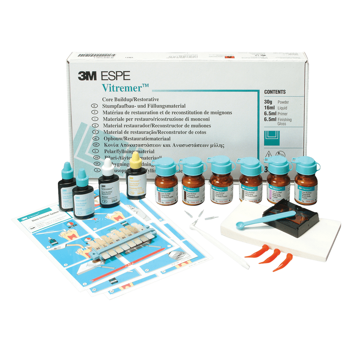 3M (Solventum) Vitremer Restorative System Kit, Core Buildup/Restorative Intro Kit, 3303I