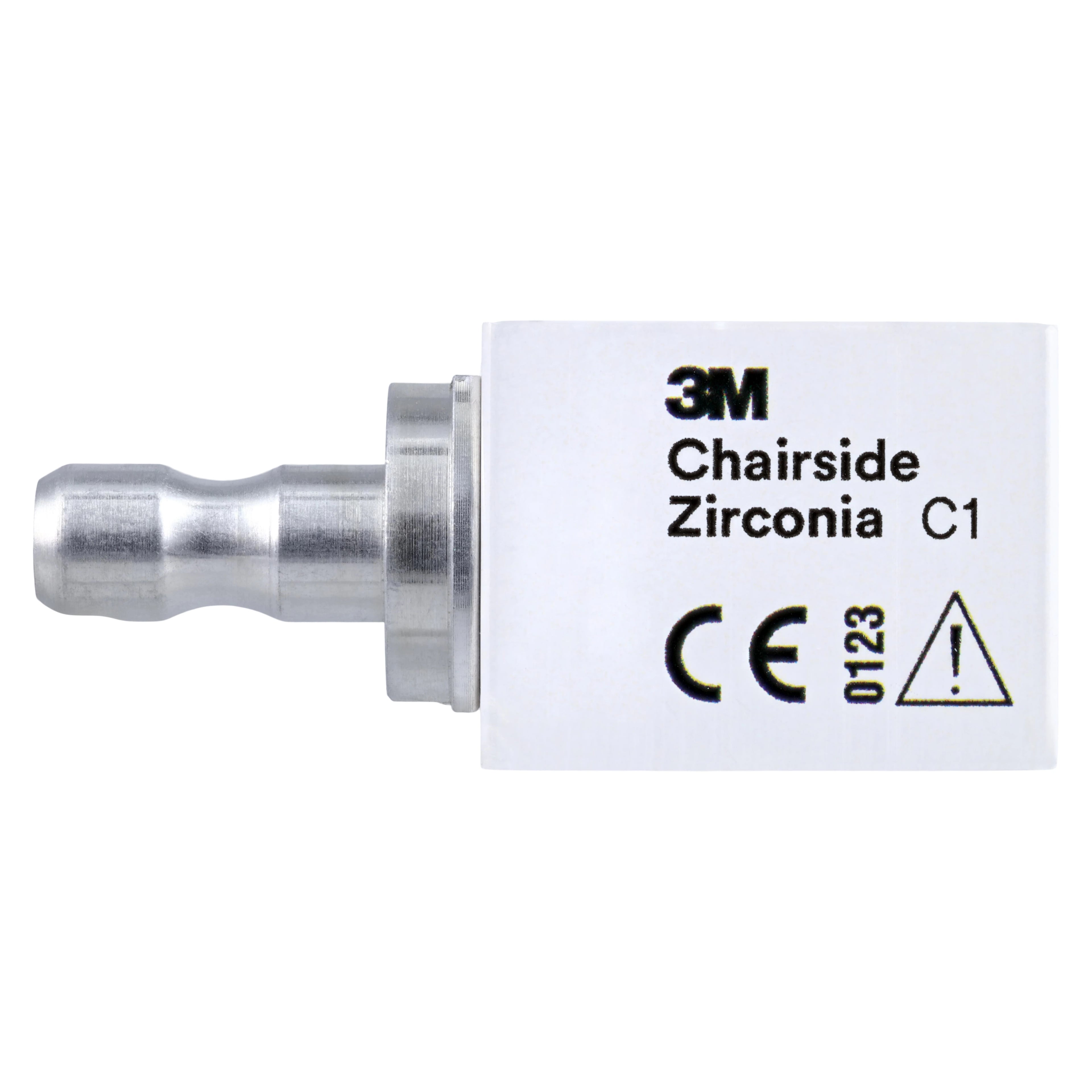 Solventum Chairside Zirconia CAD/CAM Crown Block, Shade C1, 20mm, 5/Pk, 69946