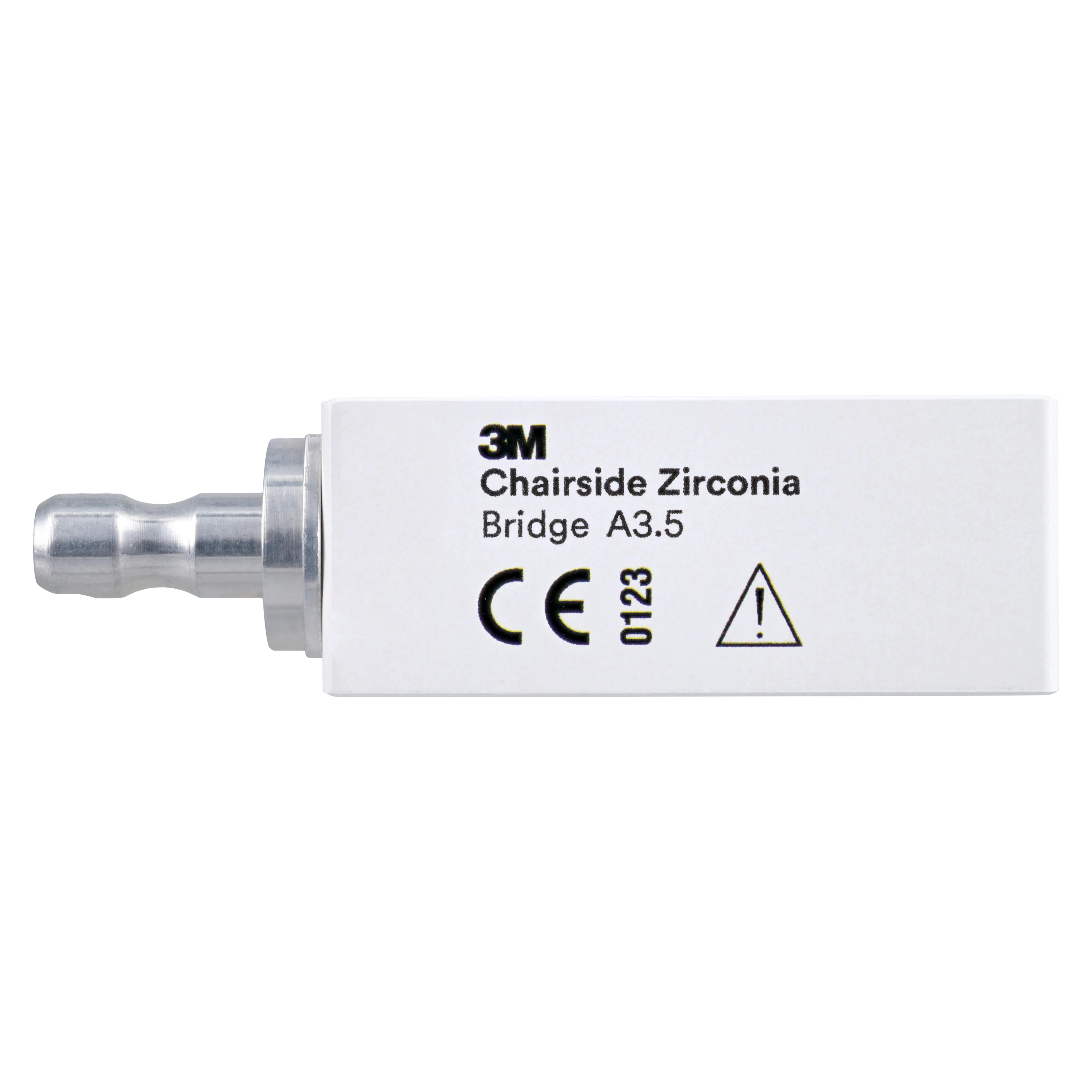 Solventum Chairside Zirconia Bridge Block, 39mm, Shade A3.5, 3/Pk, 69952