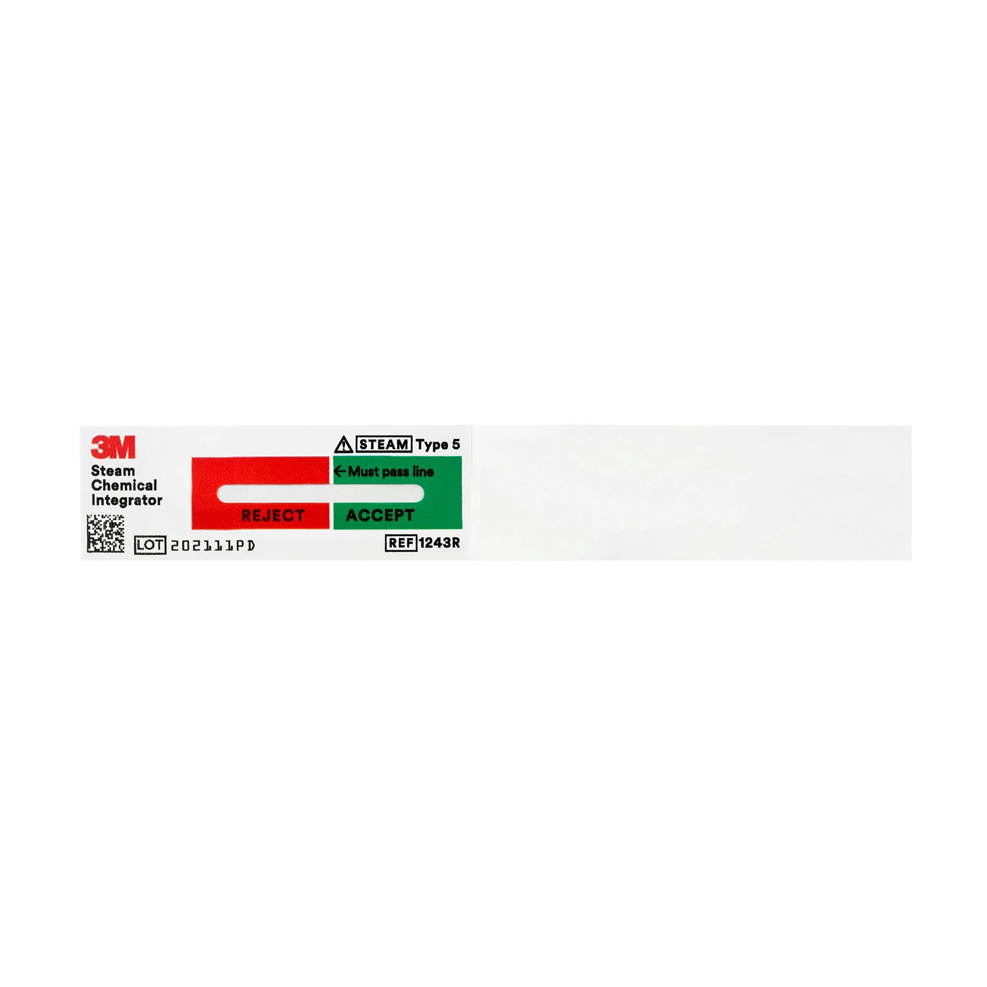 3M Attest Type 5 Steam Integrator Strips with Extender, 3/4 in x 4 in, 1000/Case