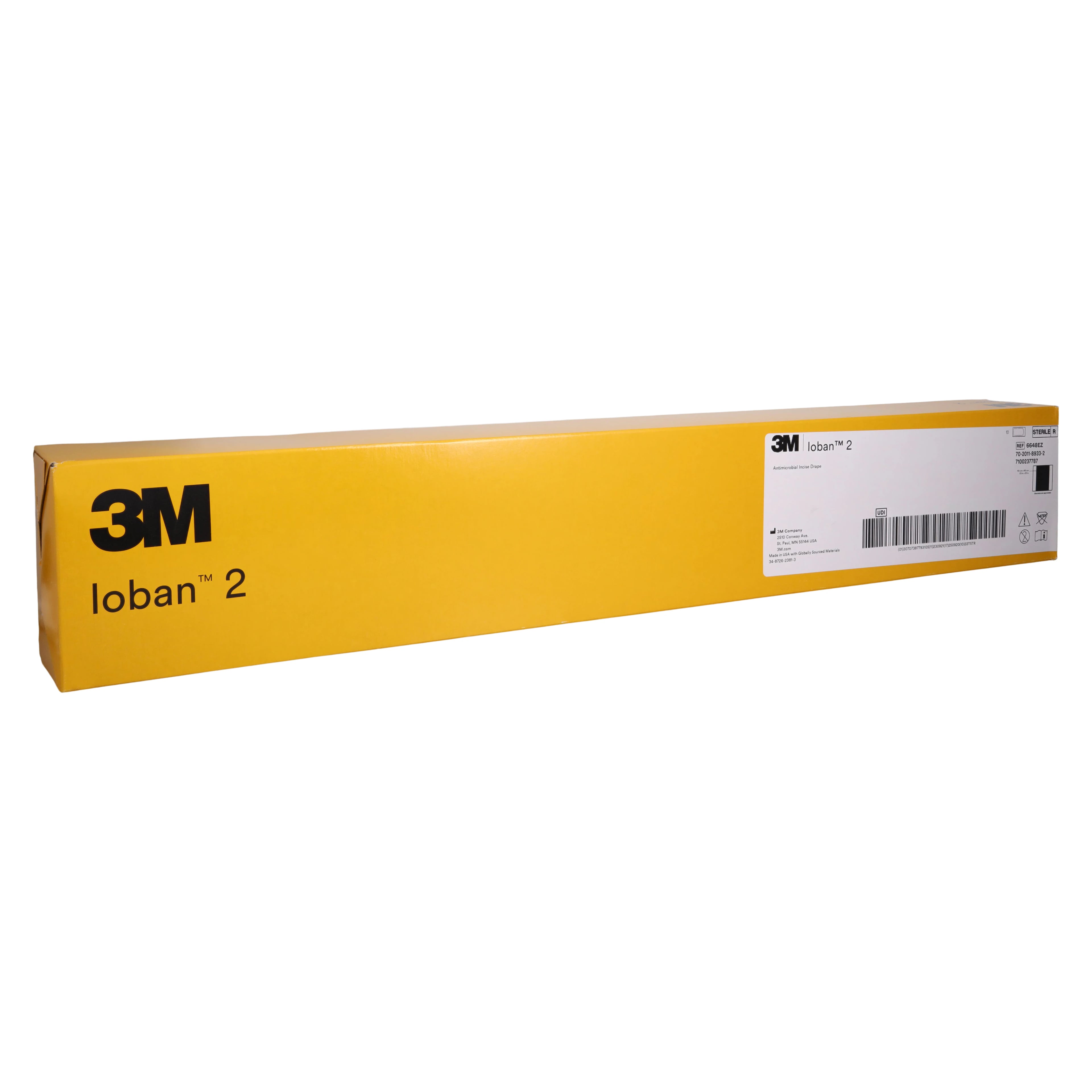 3M IOBAN 2 Antimicrobial Incise Drape, 23" x 23", Sterile, 10/Box, 6648EZ