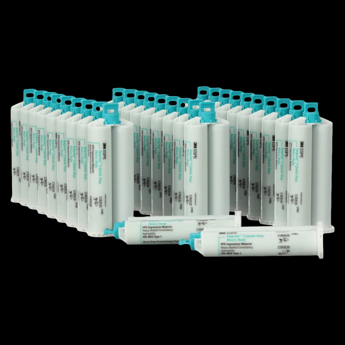 3M™ Imprint™ 3 Quick Step Heavy Body VPS Impression Material Refill, 4 x 50 mL Cartridges, 10 Mixing Tips, 10971