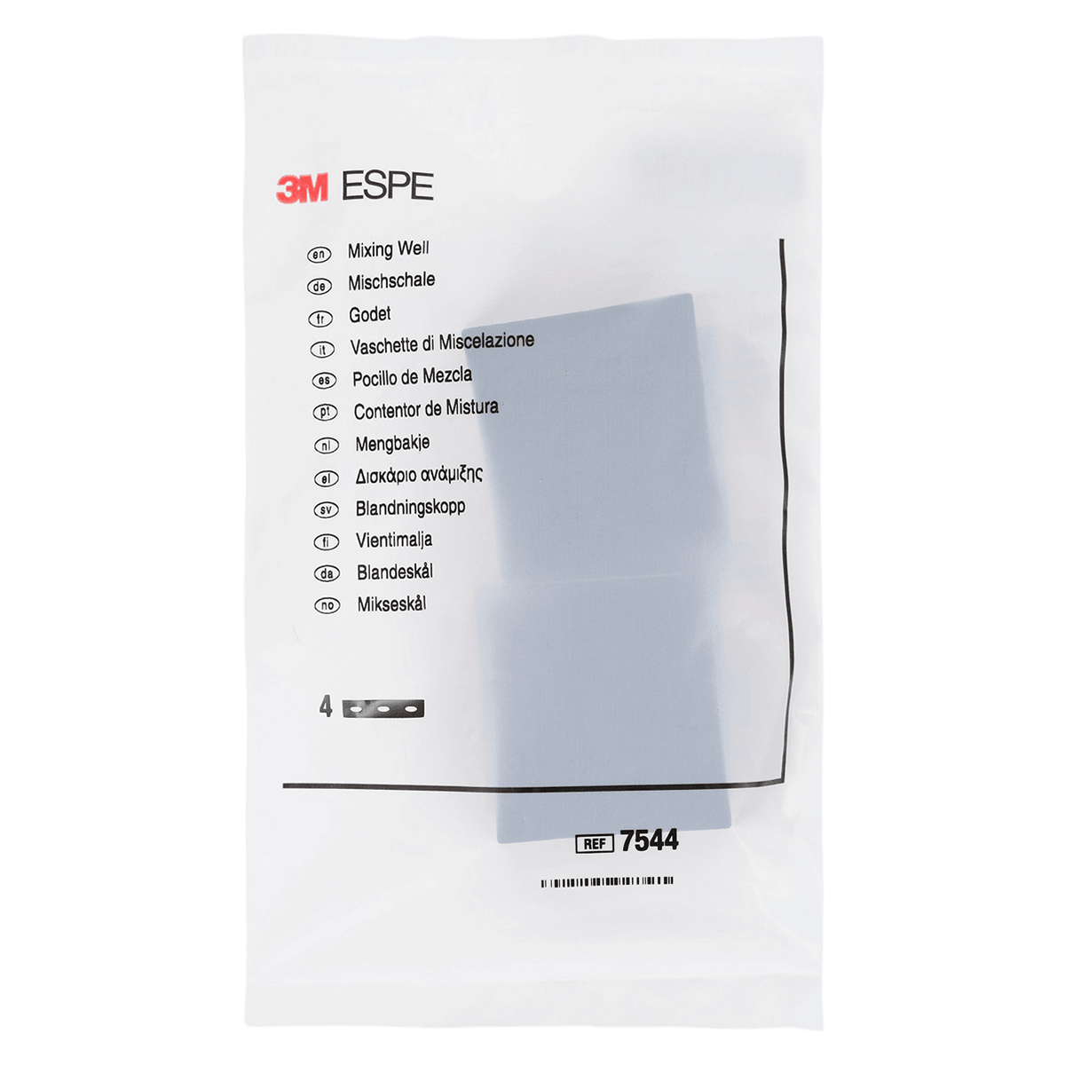 3M Adper Scotchbond Multi-Purpose 3-Well Dispenser, Reusable, Orange Cover, 4/Pkg, 7544