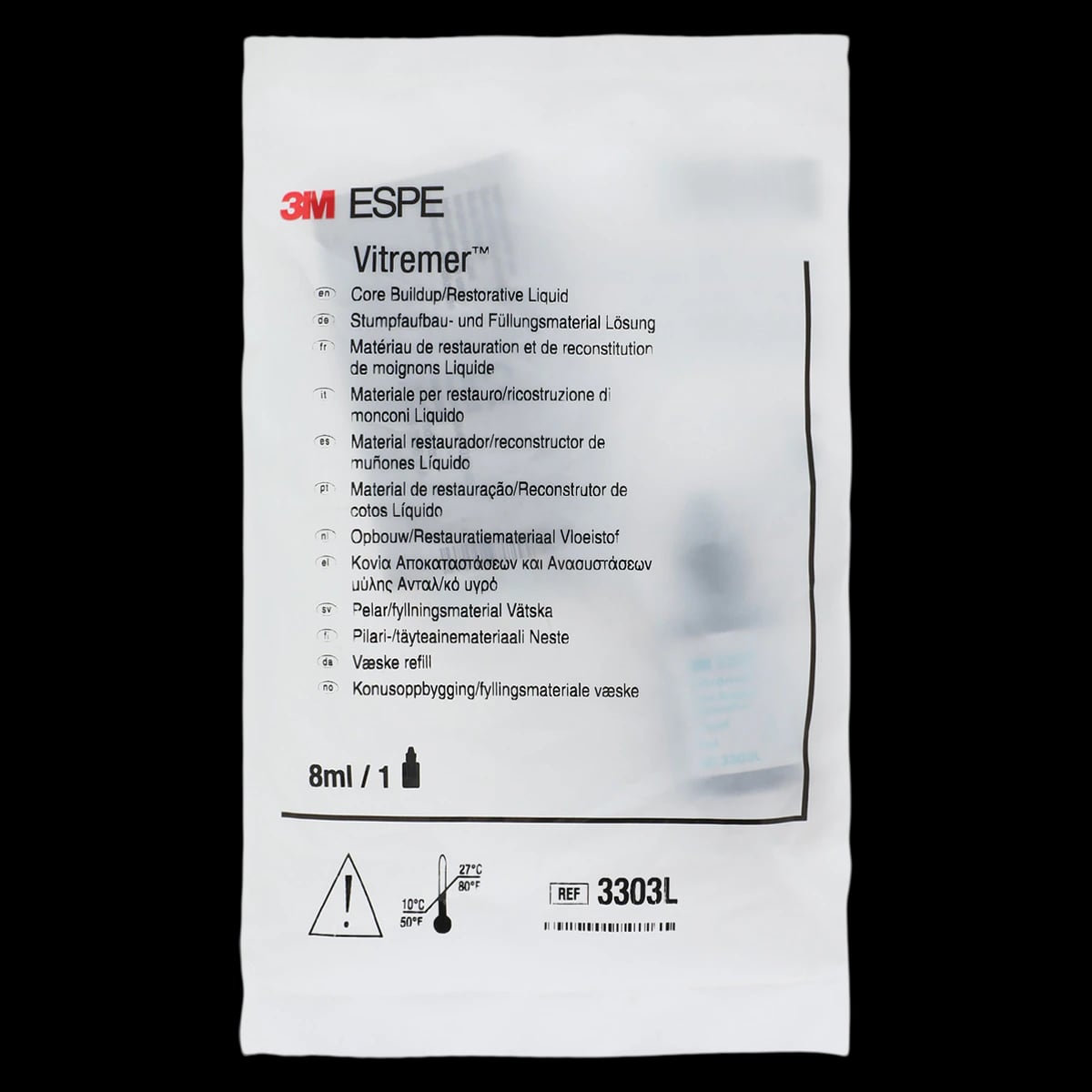 3M Vitremer Core Buildup/Restorative Liquid Refill, 8 ml, 3303L