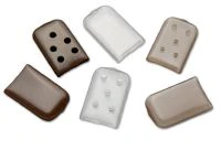 Aspen Surgical Instrument Tip Protector, Brown Tinted, 2x16x25mm, Non-Sterile, Disposable, 100/Bag