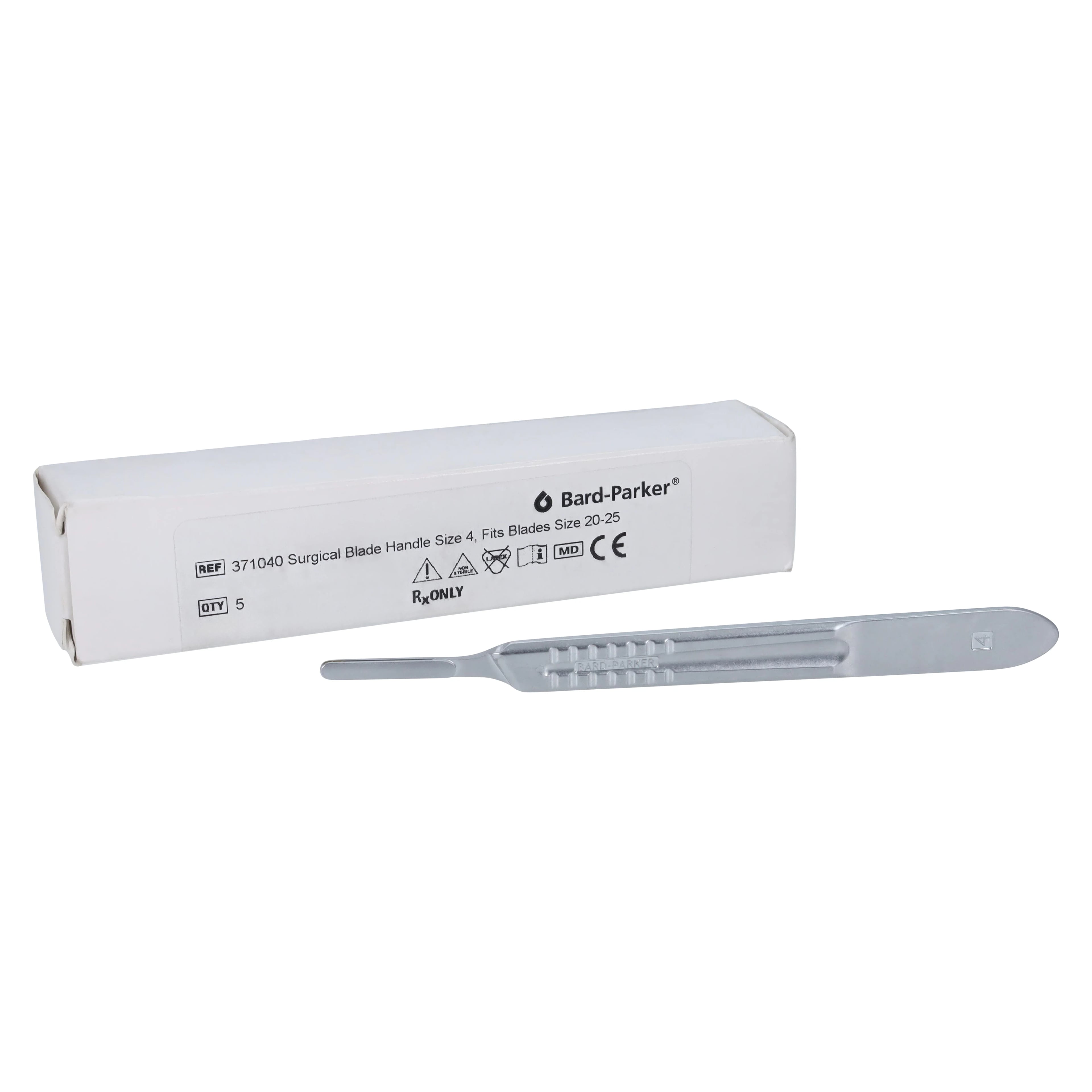 Bard-Parker Surgical Blade Handle #4, Metal, for Blades 20-25, 1/Pk