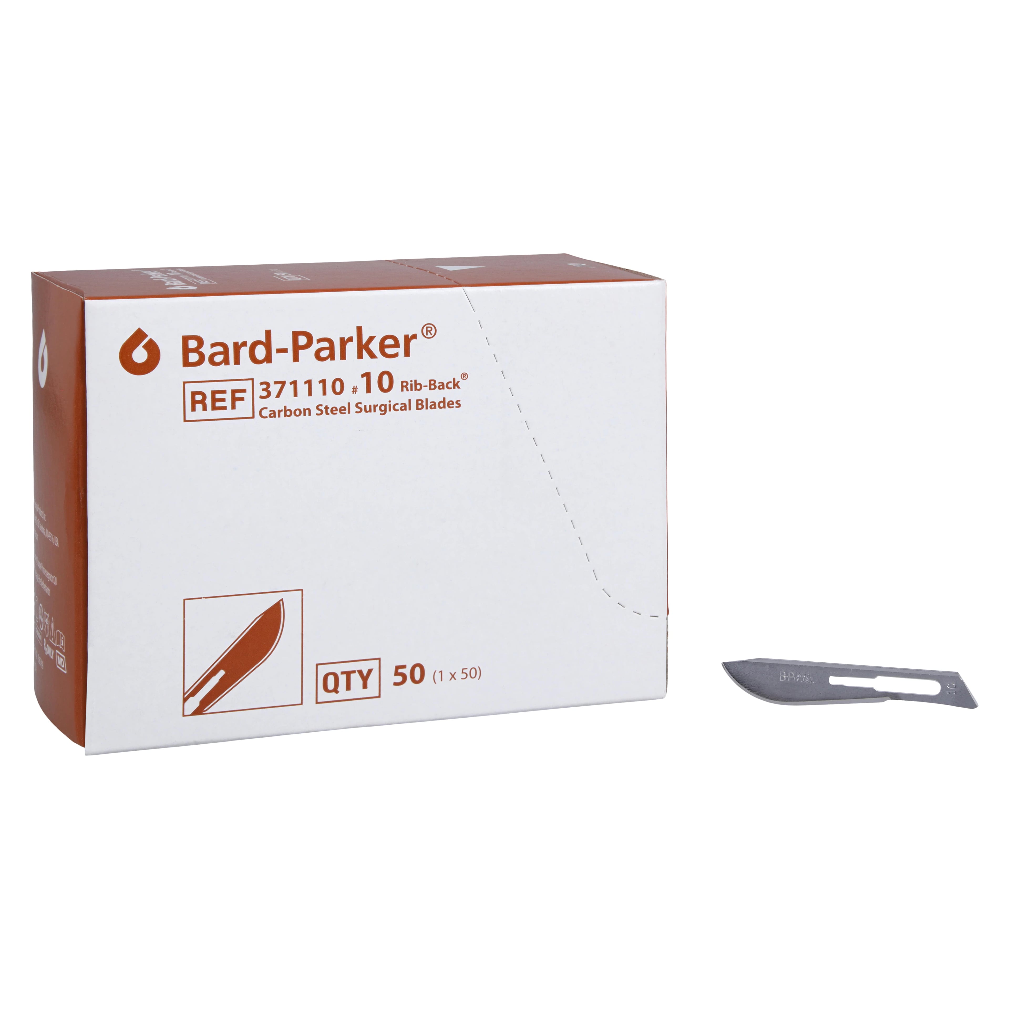 Bard-Parker Carbon Steel Sterile Surgical Blade #10, Individually Packaged, 1/Pkg