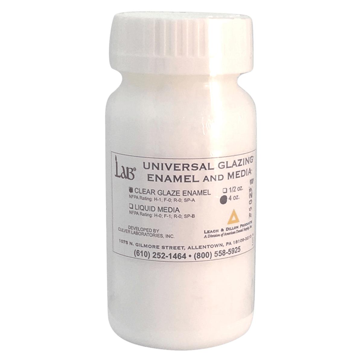 Clear Glaze Enamel Liquid Media, 4 oz Bottle