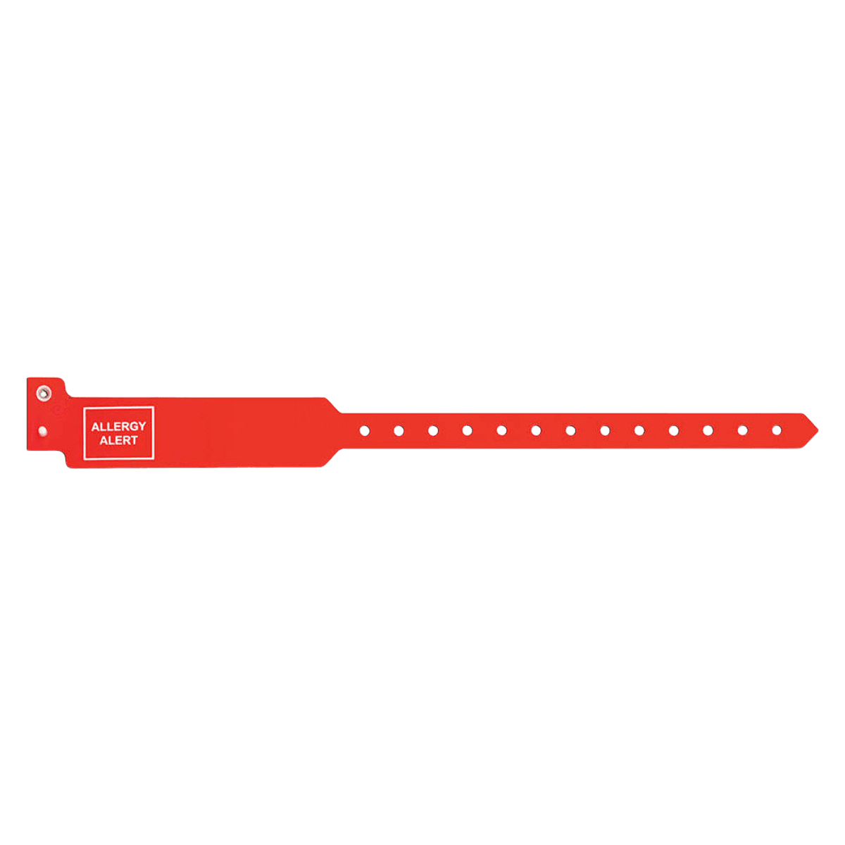 Sentry SuperBand Alert Wristband, Polyester, Permanent Snap, Pre-Printed, Adult, Red, 11-1/2", Disposable, 250/Box