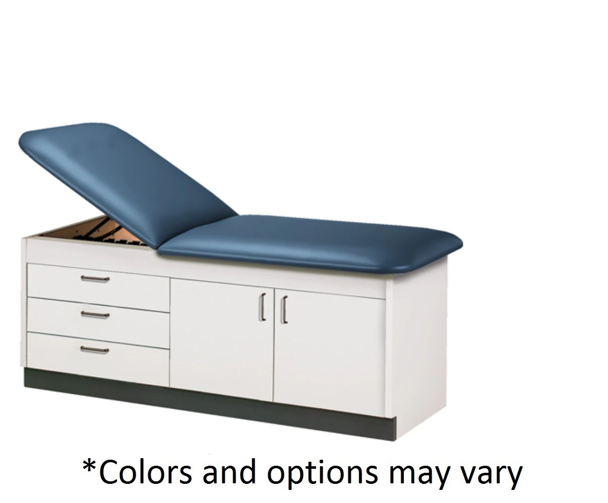 Clinton Industries Style Line Treatment Table, Laminate Cabinet Style, 425 lb Capacity, Specify Color