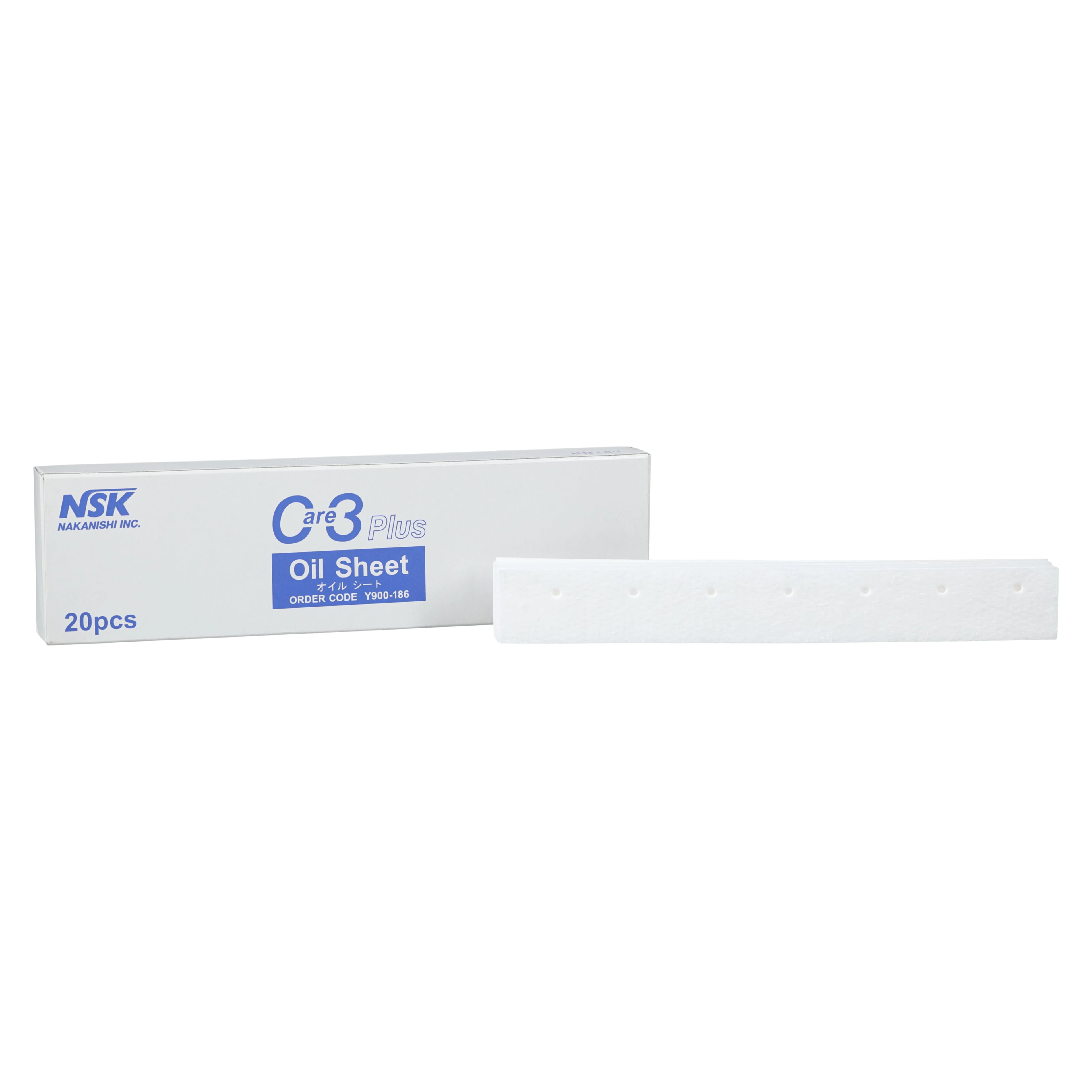 NSK Care3 Plus Oil Absorber Sheets, 20/Pack, Y900186