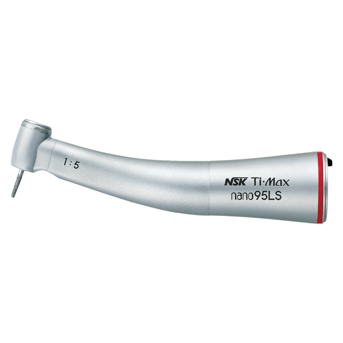 NSK Ti-Max Nano 95LS High Speed Electric Contra Angle Handpiece Attachment, 1:5 Increasing, 200,000 rpm, Compact, C1099