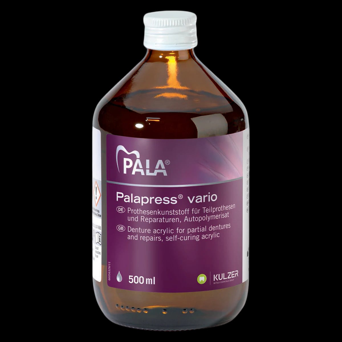 Kulzer Palapress Vario Self-Cure Denture Base Acrylic Liquid, 500 mL, 64707864
