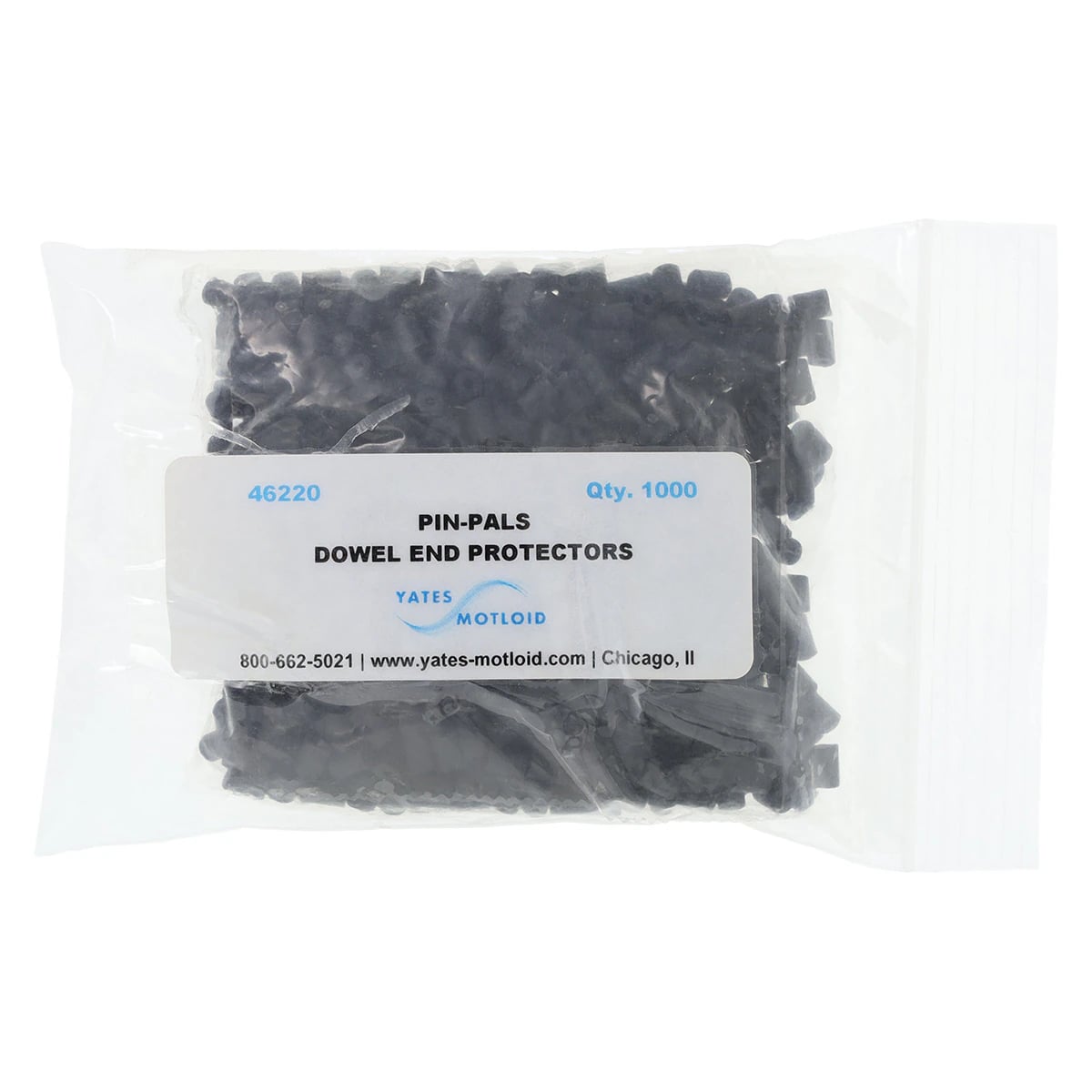 Pin-Pal Dowel Pin Protectors, Flexible Rubber, 1000/Box