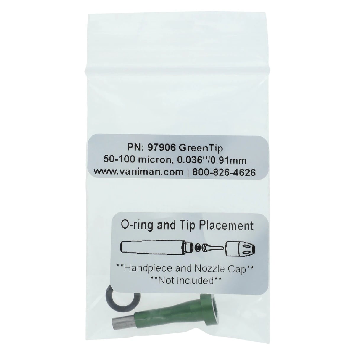 Vaniman Sandstorm Expert Tip for Sandstorm Green, Medium, 0.036" (0.91 mm), 1 per Package