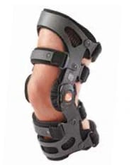 Breg Fusion OA Plus Osteoarthritis Knee Brace, Left, Medium Plus, Flexible Polymer, 10-12"