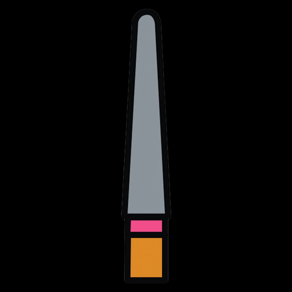Clinician's Choice Predator Zirconia Fine Diamond Bur, Friction Grip, Round End Taper, 9.0 mm, Z856-018F, 5/Pk