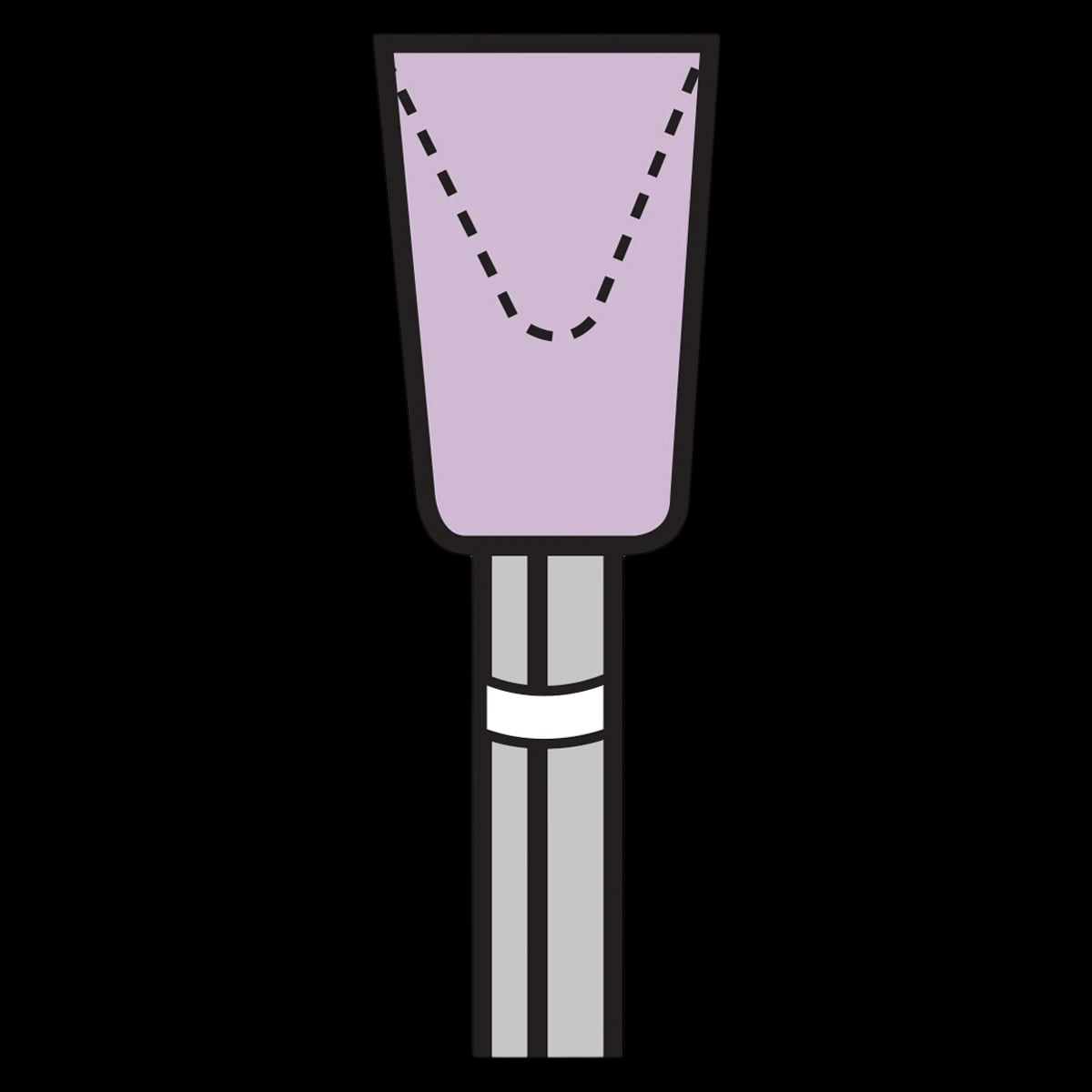 D-Fine Double Diamond Primary Polisher, Right Angle Fine Cup, 04 Purple, Diamond Impregnated, 12/Pk