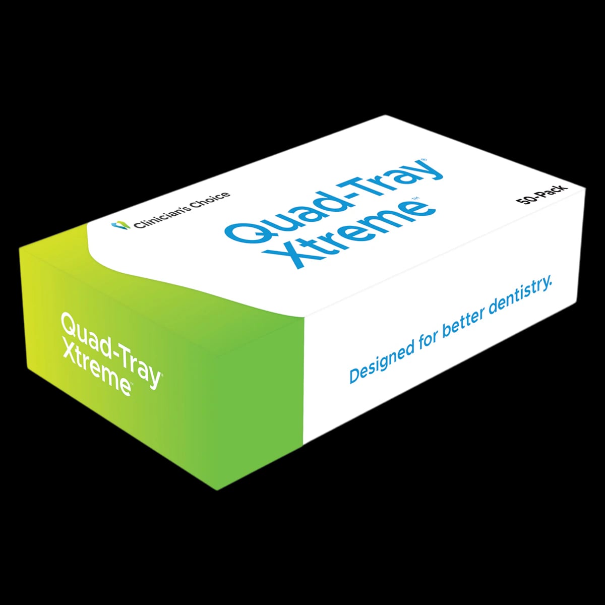 Quad-Tray Xtreme Full Quadrant Dual-Arch Impression Trays, Aluminum, 50/Pk, 047500