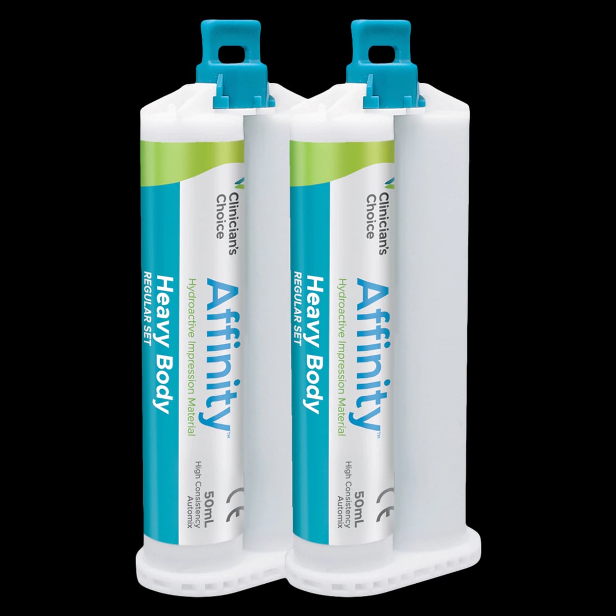 Affinity Hydroactive Impression Material, Heavy Body, Regular Set Kit, 2 x 50 mL Cartridges & Mixing Tips, 01KEZKNHQ3B9CNBGANDN20AS7H