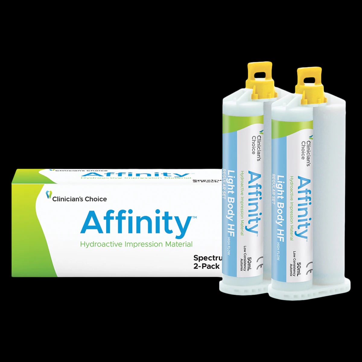 Affinity Hydroactive Impression Material, Light Body High Flow, Regular Set, without Tips, 2/Bx