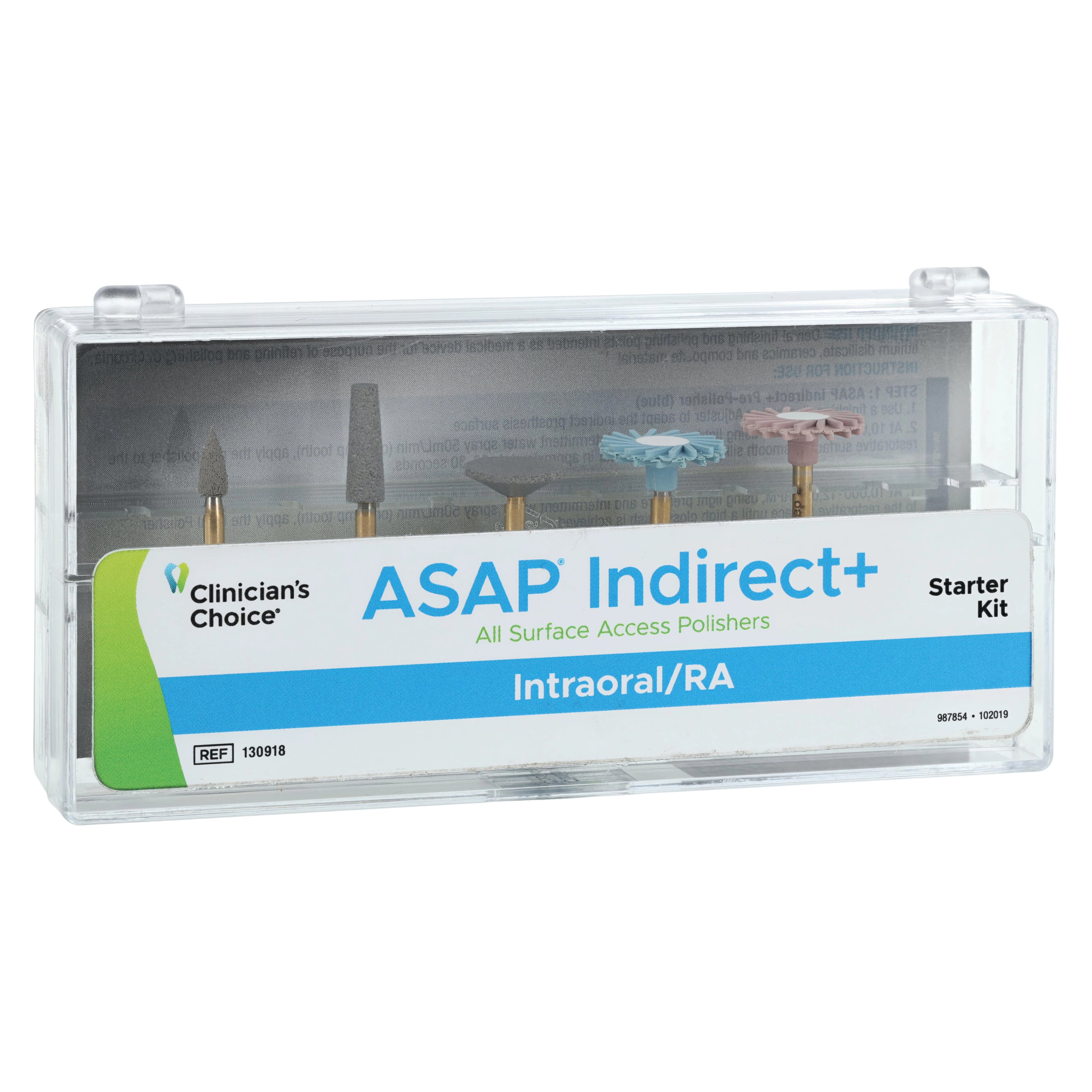 A.S.A.P. Indirect+ Intraoral/RA Starter Kit, Diamond Impregnated Polishing System