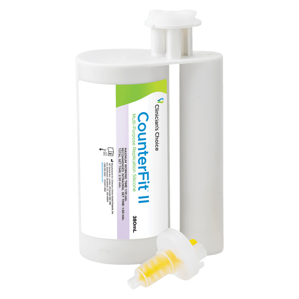 CounterFit II Multi-Purpose Replication Silicone MegaMix Cartridge, 380 mL, Light Purple, Regular Body, Quick Set