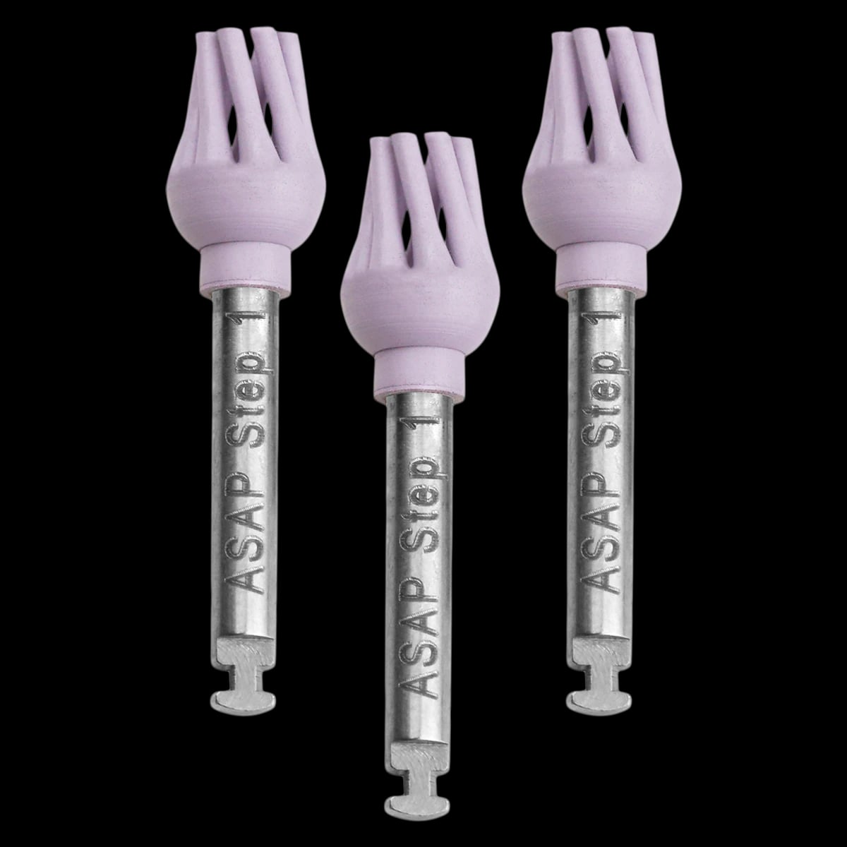 A.S.A.P. Diamond Polishing Brush Refills, Pre-Polisher, Purple, 3/Pack, 133156