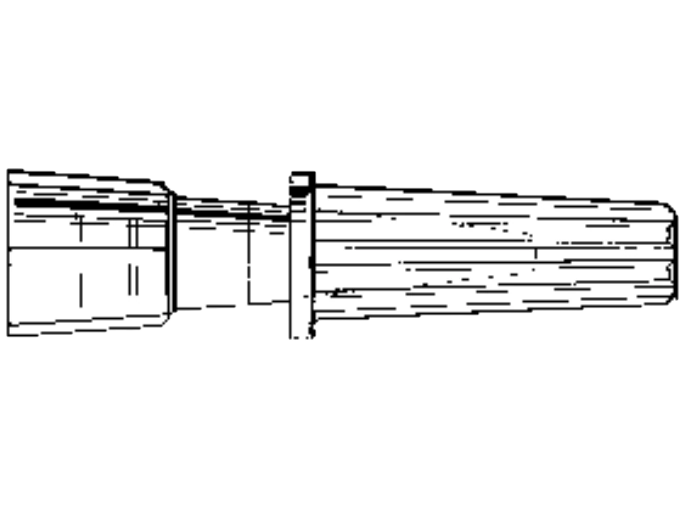 Catheterization Plug with Drain Tube Cover, Tapered Tip