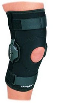 Drytex Hinged Knee Brace, Economy Sleeve, Adult Large (21-23.5"), Black