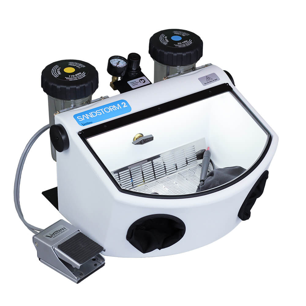 Vaniman SandStorm 2 Micro Abrasive Sand Blaster, 25-50 & 50-100 Micron Tanks, Dual Handpieces, 01KEZKNM3Z5G5CMQY6SECCDKE9