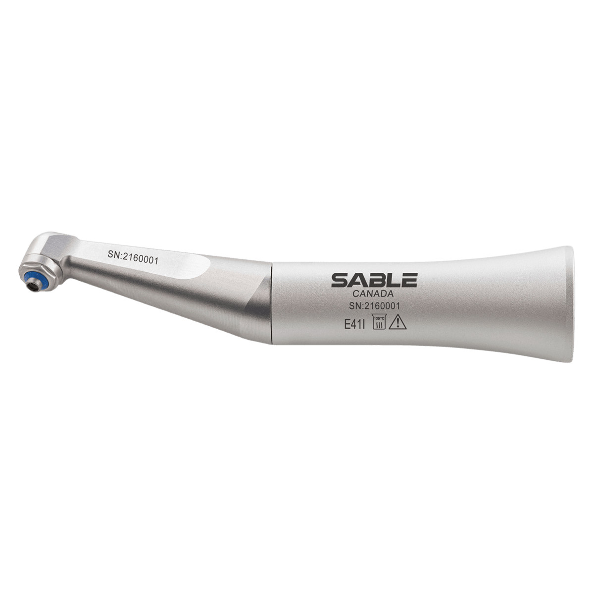 Sable E-Type 1-Piece 4:1 Prophy Angle Low Speed Contra Angle Screw-In Attachment, Metallic Silver, 01KEZKNHZ9XJ3DNB0KM48R4ENF