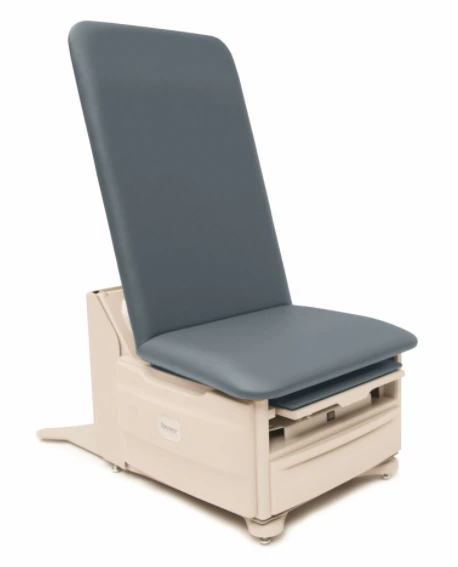 Brewer Flex Access Power Tilt Exam Table, Blue Fog, 700 lb Capacity