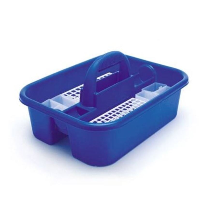 Marketlab Phlebotomy Tray Tote, Blue, with Bin Cups and Tube Rack, Each