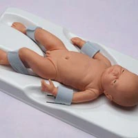 Posey Circumstraint Board Restraint Strap, Infant, Foam, Hook & Loop Fastener, 12/Box