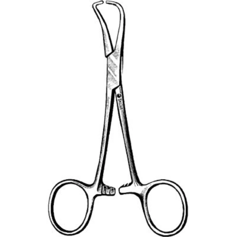 Textor Clamp Vasectomy, 5-1/2", Stainless Steel, Autoclavable, Reusable, Each, 01KT0J08Y59WQXF39EGSSF6STV