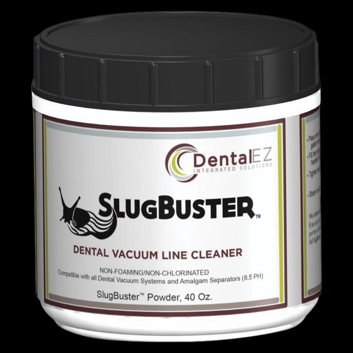 Ramvac SlugBuster Dental Vacuum Line Cleaner Powder, 40 oz Jar with Scoop, 6/Case