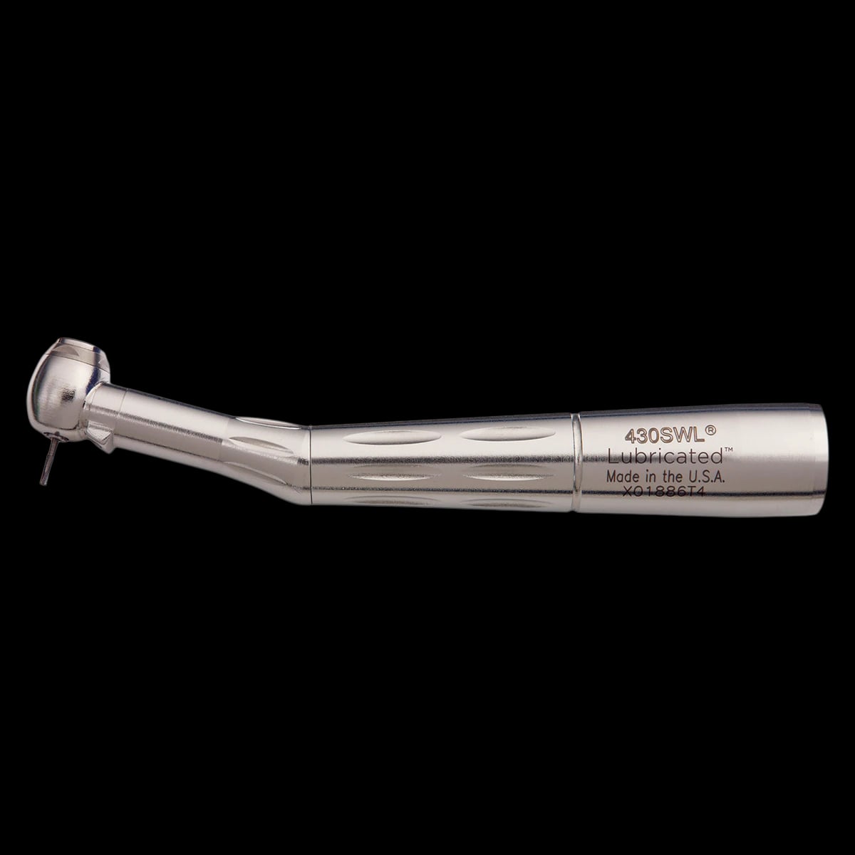 StarDental 430SWL Fiber Optic High-Speed Handpiece, Lubricated, Stainless Steel, Contra Angle, 264451