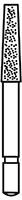 Classique™ Diamond Bur FG, Coarse, Taper Flat End, #848, 1.8 mm Diameter, 5/Pkg, 702-8P