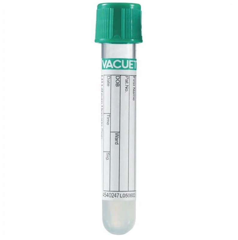 Greiner Bio-One Vacuette Venous Blood Collection Tube, Lithium Heparin Gel, Green/Yellow Cap, 3.5 mL, 50/Pk